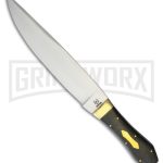 Rough Rider Coffin Bowie Black Micarta Fixed Blade Knife